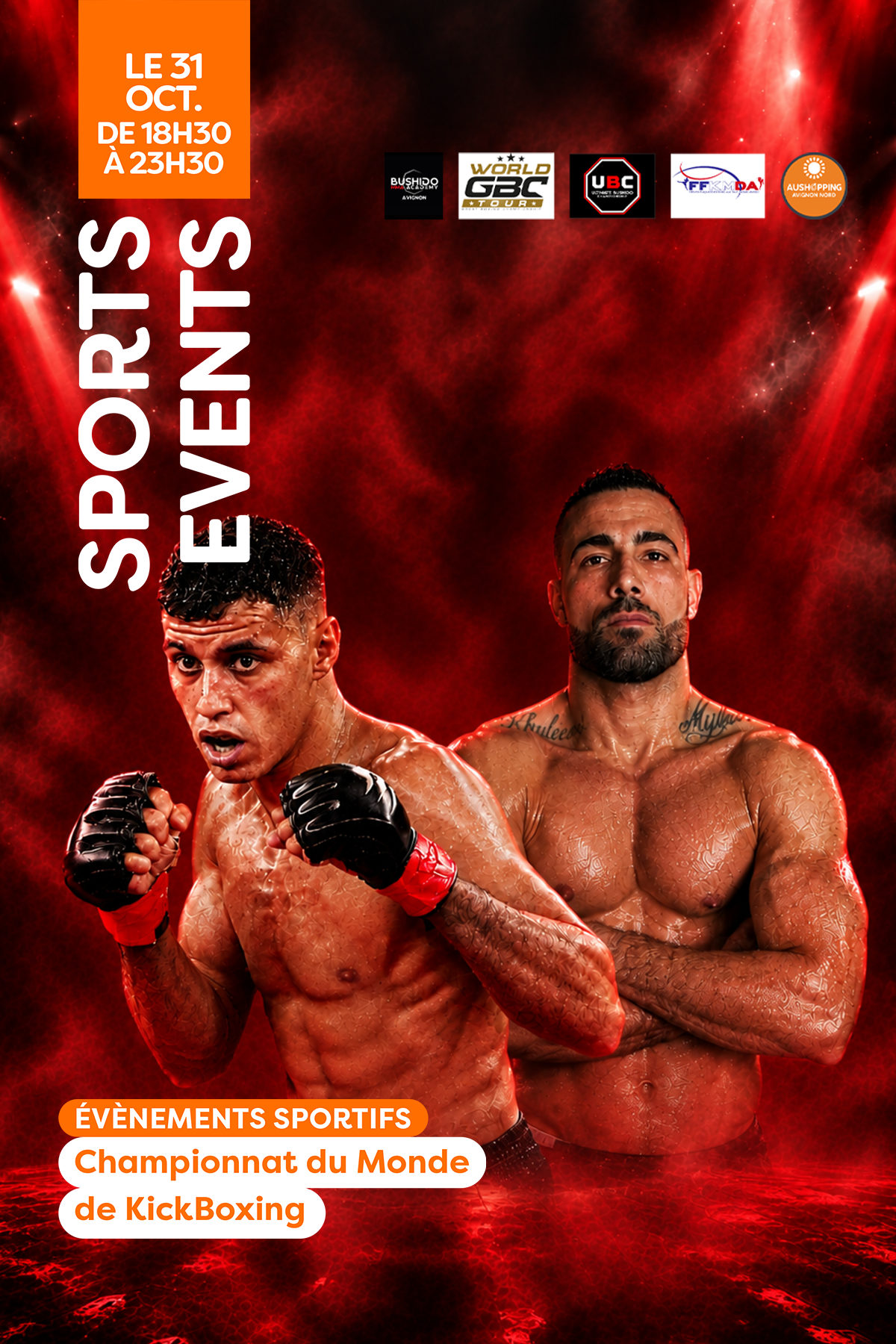 Affiche : Gala Boxe Kick Boxing K1